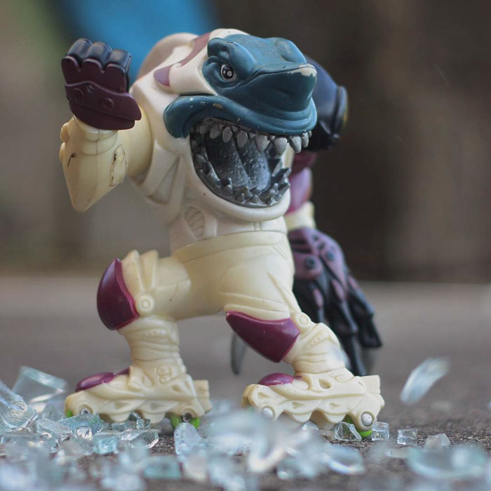 A Shark On Rollerblades. Got To Love The 90s