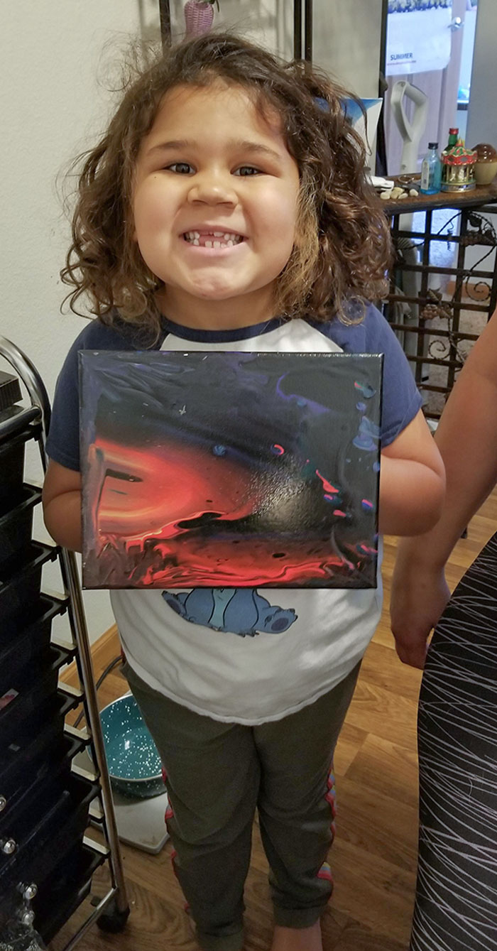 My Step-Daughter's Painting. She's Super Proud Of It