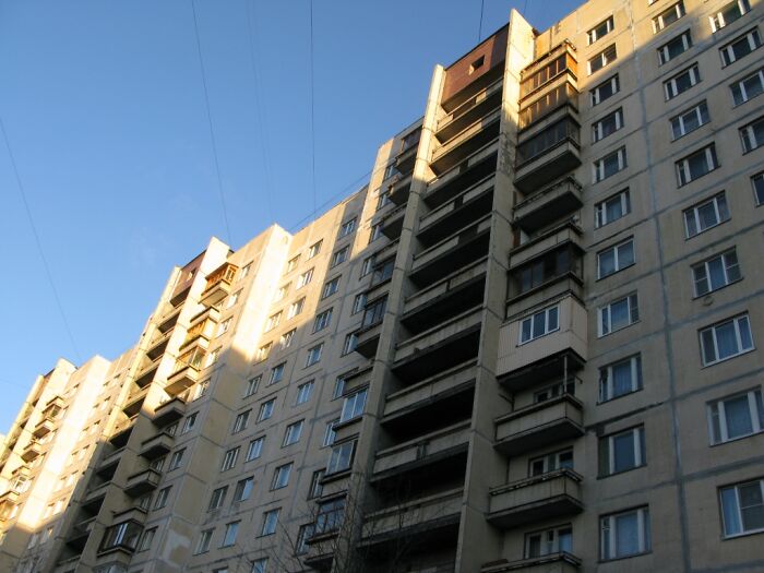 the multi-story building