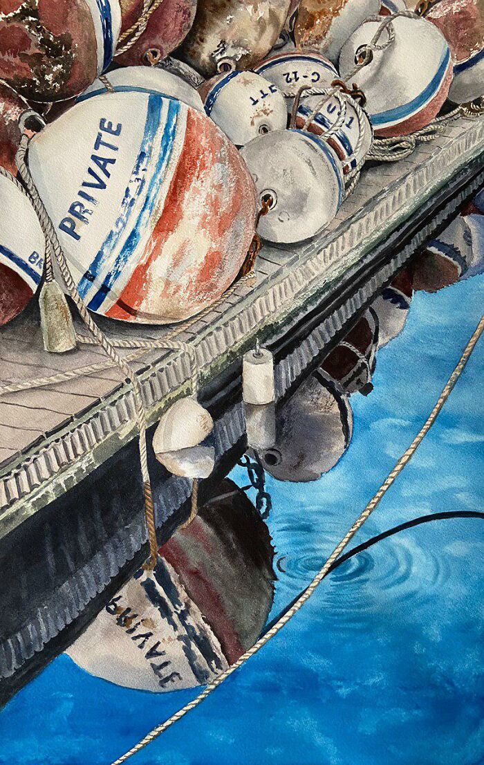 10 Martha's Vineyard Watercolors By Russian Artist