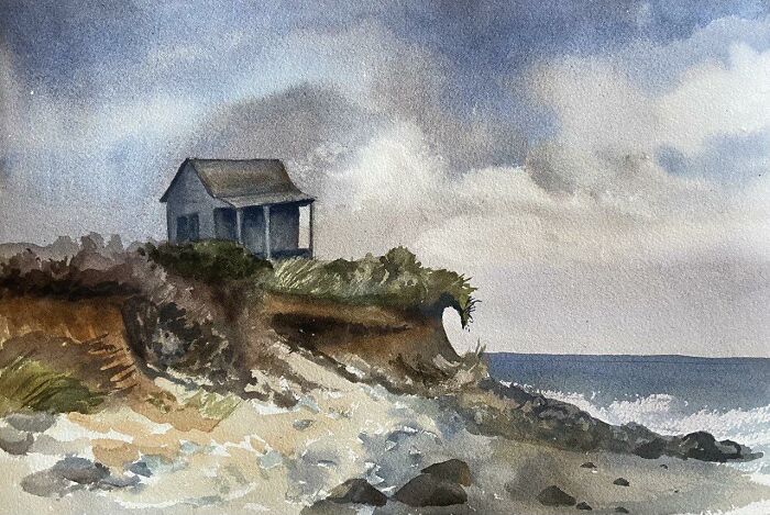 10 Martha's Vineyard Watercolors By Russian Artist