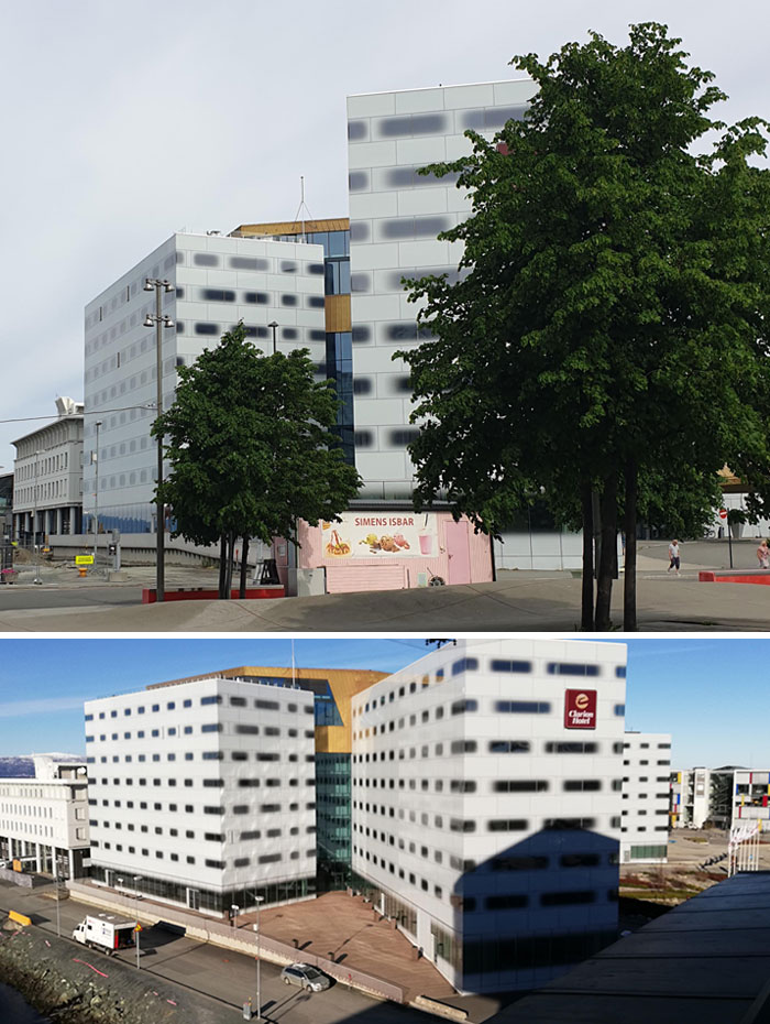 Buildings Look Like They Haven't Fully Rendered In