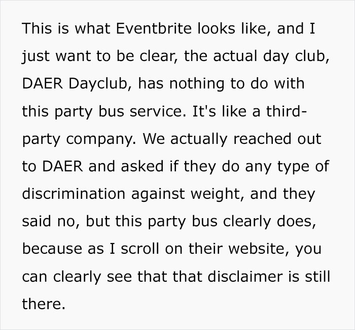 Party Bus Staff Tells Woman She Can't Get In Because She's Plus-Sized, She Exposes The Business That Humiliated Her Party Bus Staff Tells Woman She Can't Get In Because She's Plus-Sized, She Exposes The Business That Humiliated Her