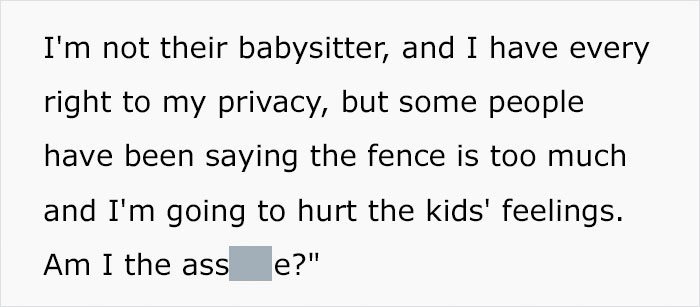 Woman Gets Tired Of Neighbor's Kids Showing Up At Her Pool Unannounced, So She Builds A Fence Which Then Infuriates The Kids' Mom