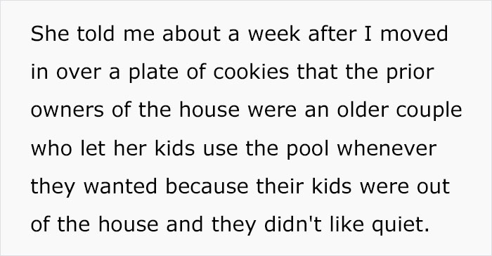 Woman Gets Tired Of Neighbor's Kids Showing Up At Her Pool Unannounced, So She Builds A Fence Which Then Infuriates The Kids' Mom