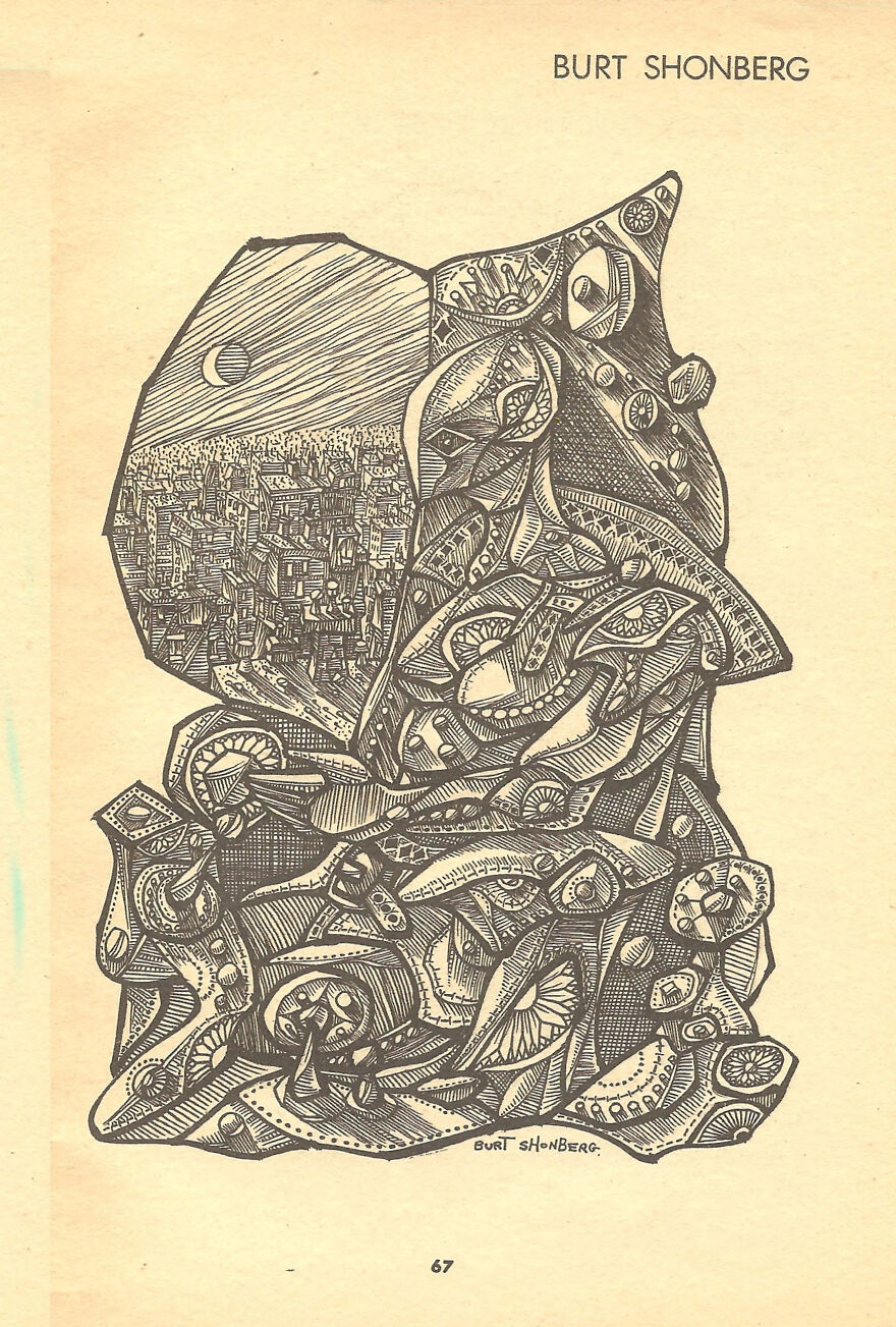 Burt Shonberg Drawing Made For Gamma Magazine Vol 1 No 2 1963