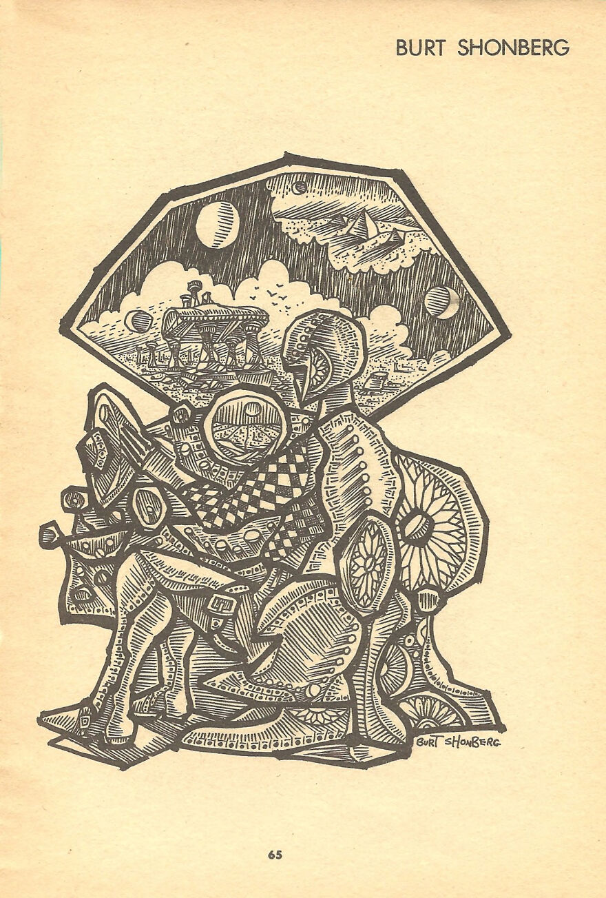 Burt Shonberg Drawing Made For Gamma Magazine Vol 1 No 2 1963