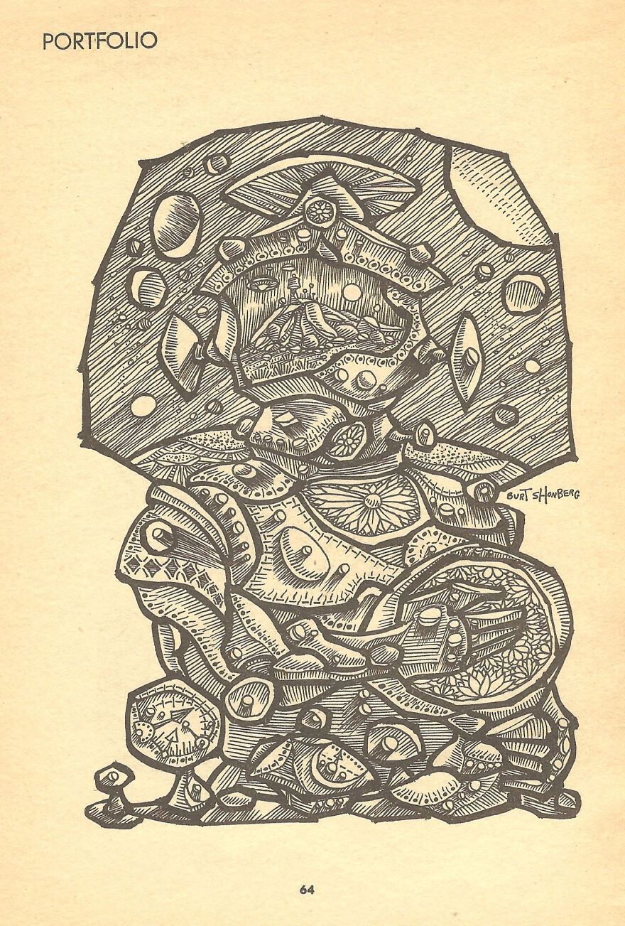Burt Shonberg Drawing Made For Gamma Magazine Vol 1 No 2 1963