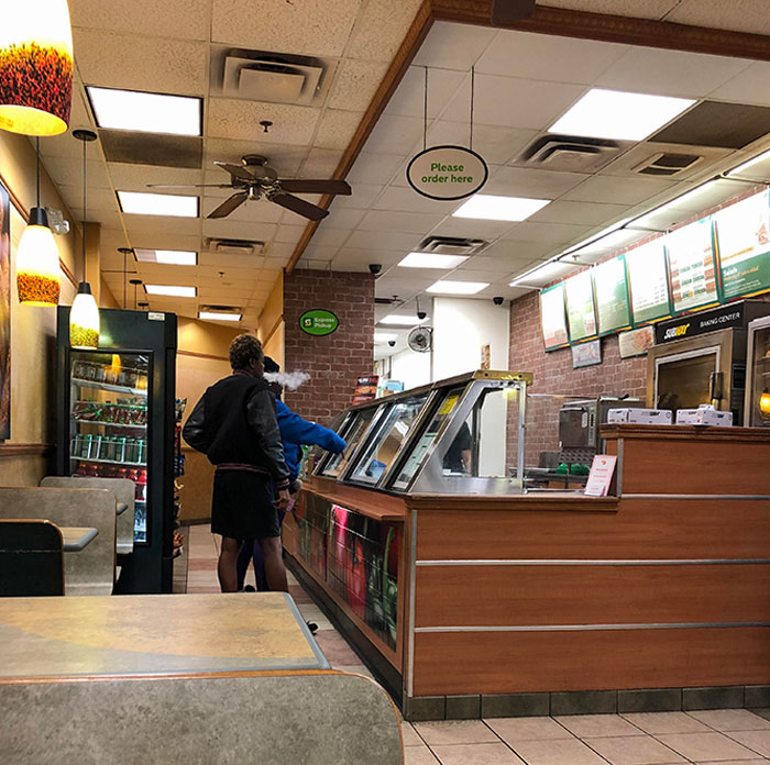 Vaping While Ordering