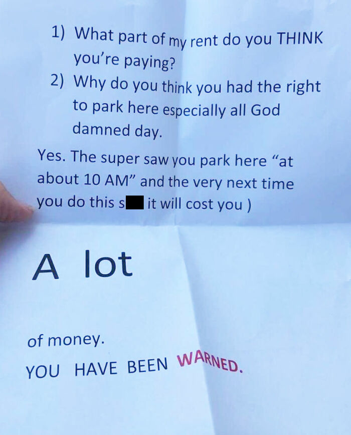 My Coworker Parked In The Wrong Lot Near The Building