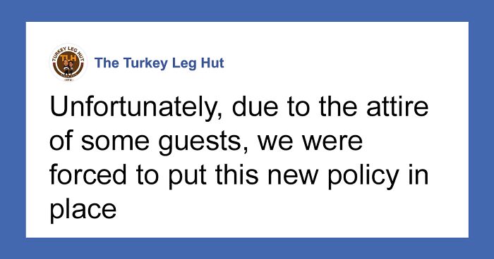 Texas Restaurant Shares Their New Dress Code Policy – Some People Are Upset, Others Say It Was Called For