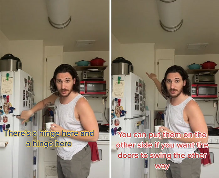 You Can Change Which Way The Refrigerator Foor Opens