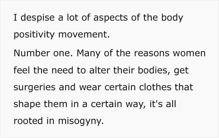 Woman Shares Her Issues With The "Body Positivity Movement" In A Viral Video