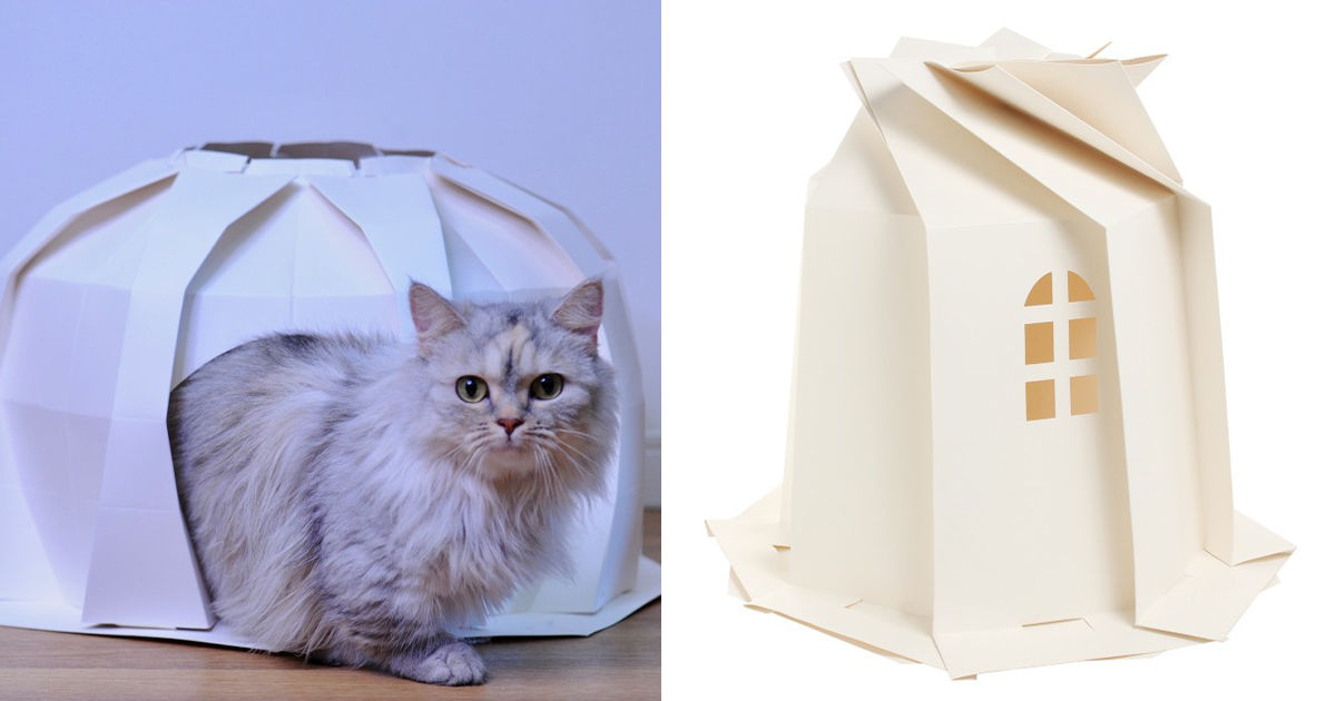 Origami-Inspired Pet Houses That Will Give Your Furry Friend A Stylish Abode Created By These Japanese Designers