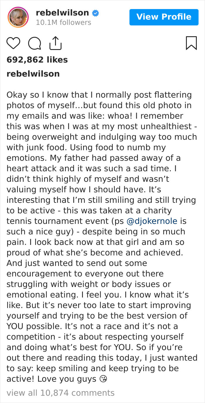 Rebel Wilson Shares Pic Of Her At Her ‘Unhealthiest’, Say’s She’s Proud Of What She Achieved