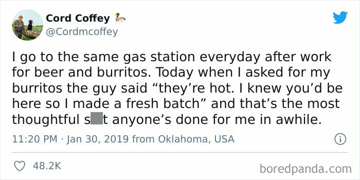 Cashier Bro Looking Out For A Regular