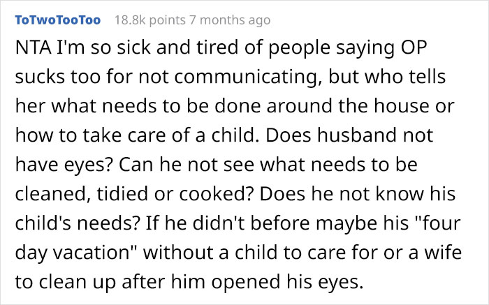 Tired Of Her Husband’s Laziness, Woman Takes A Vacation To Make Him Realize How Much She Does Tired Of Her Husband’s Laziness, Woman Takes A Vacation To Make Him Realize How Much She Does