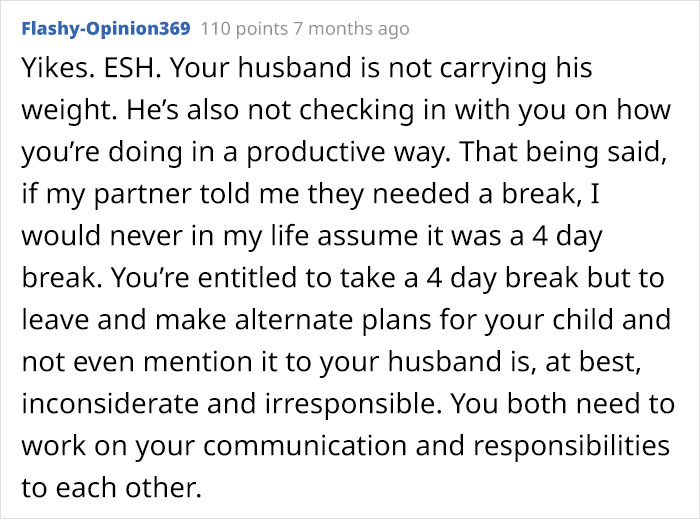 Tired Of Her Husband’s Laziness, Woman Takes A Vacation To Make Him Realize How Much She Does