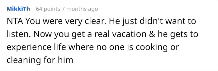 Tired Of Her Husband’s Laziness, Woman Takes A Vacation To Make Him Realize How Much She Does