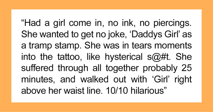 30 Times When Tattoo Artists Had To Deal With The Worst “Tattoo Virgins” As Shared In This Online Group