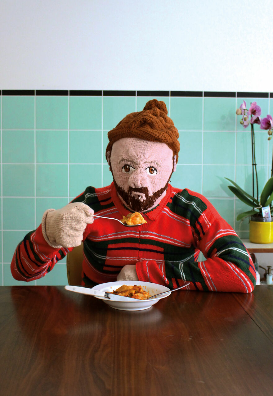 I Knitted A Son And Husband For Myself As A Joke And People Thought It Was Real I Knitted A Son And Husband For Myself As A Joke And People Thought It Was Real