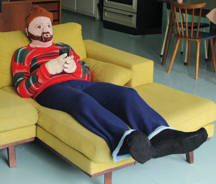 I Knitted A Son And Husband For Myself As A Joke And People Thought It Was Real I Knitted A Son And Husband For Myself As A Joke And People Thought It Was Real