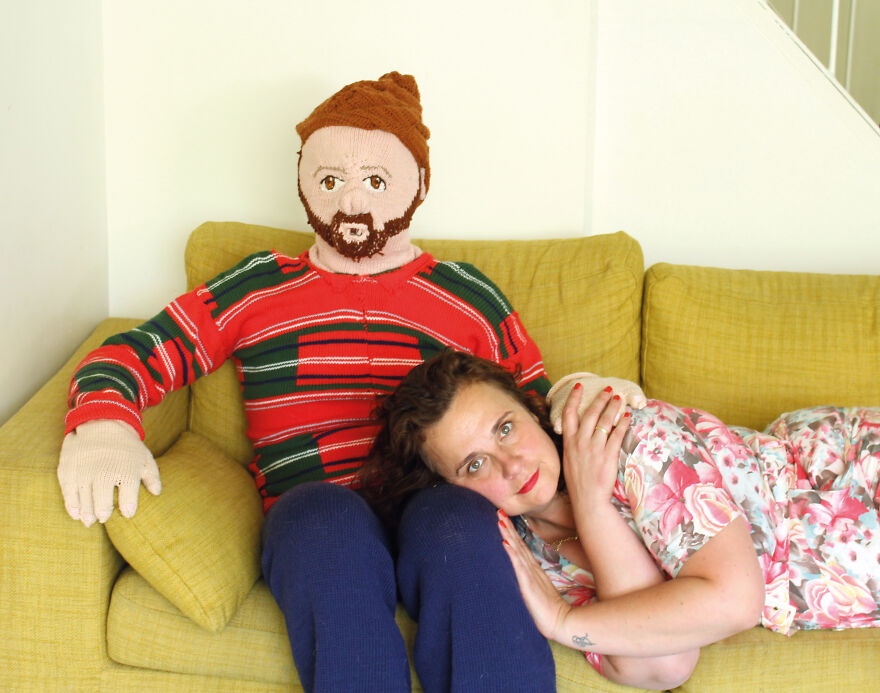 I Knitted A Son And Husband For Myself As A Joke And People Thought It Was Real
