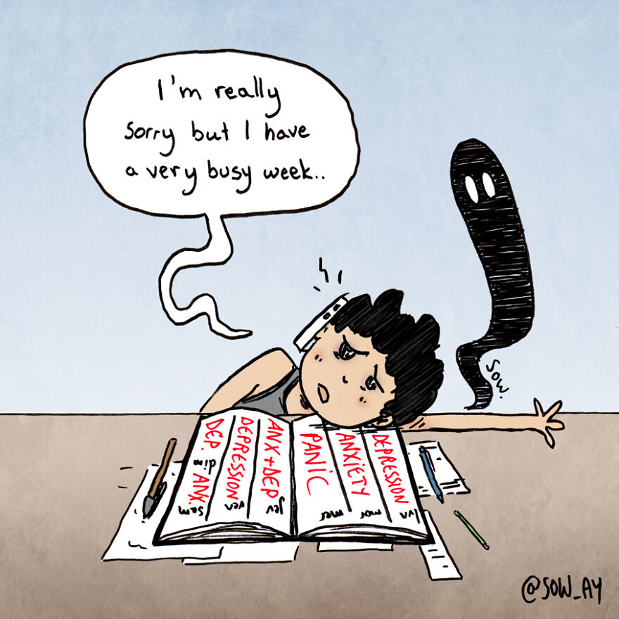 I Illustrate My Darkest Thoughts To Help People Understand What It’s Like To Suffer From Mental Illness (47 Pics)