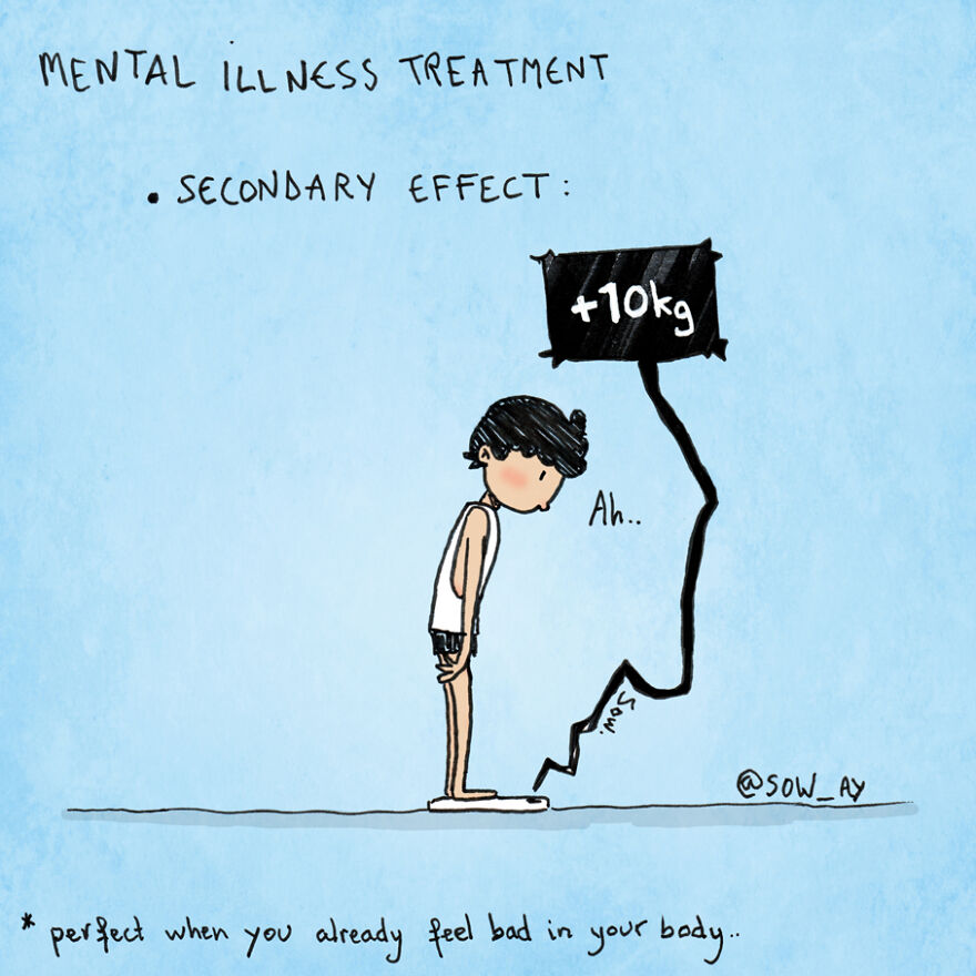 I Illustrate My Darkest Thoughts To Help People Understand What It’s Like To Suffer From Mental Illness (47 Pics)