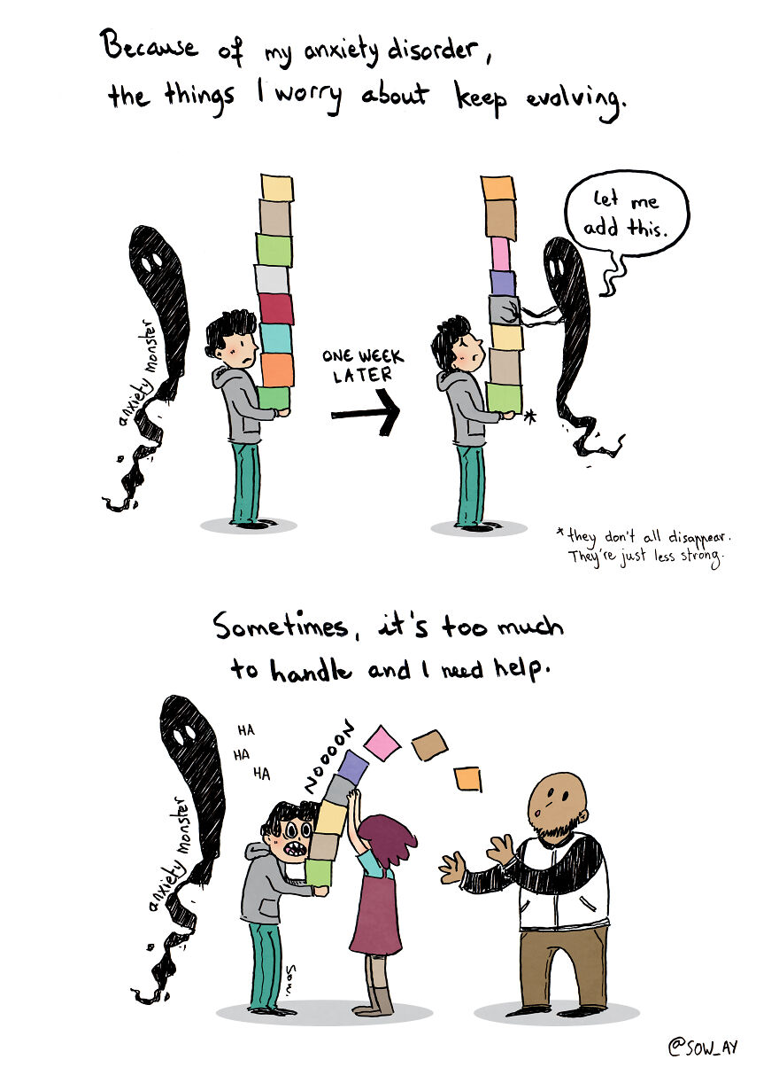 I Illustrate My Darkest Thoughts To Help People Understand What It’s Like To Suffer From Mental Illness (47 Pics)