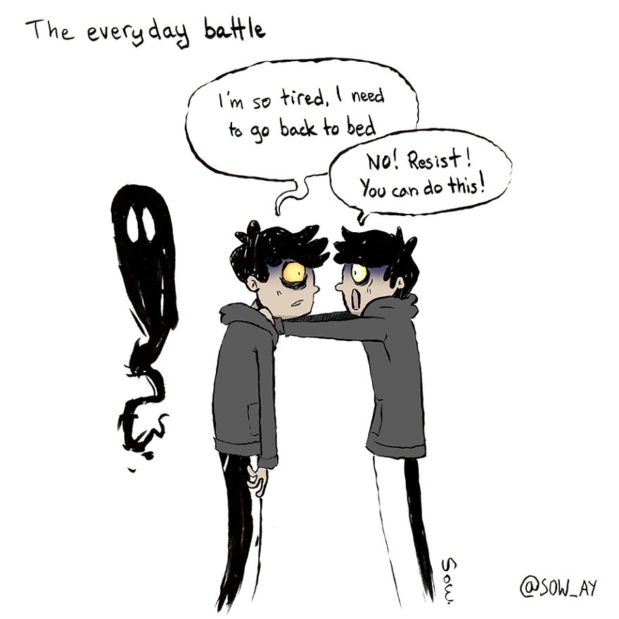 I Illustrate My Darkest Thoughts To Help People Understand What It’s Like To Suffer From Mental Illness (47 Pics)