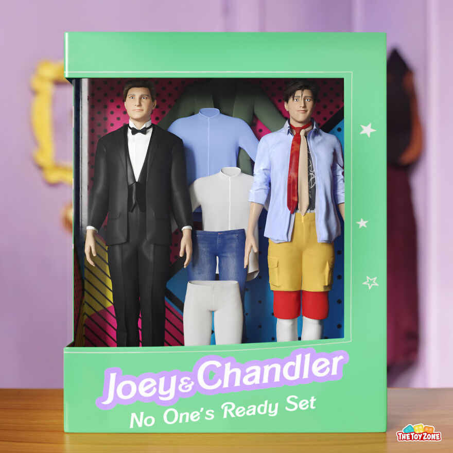 Joey Wears Chandler’s Clothes Set