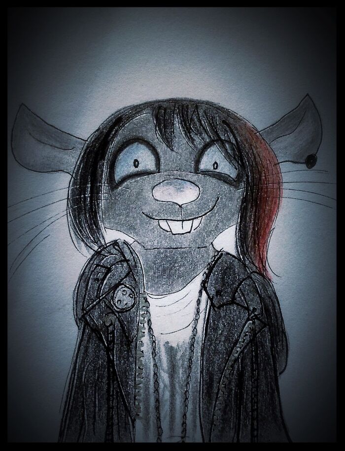My OC Zack The Goth Mouse