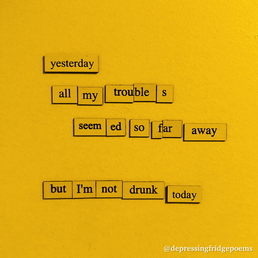 I Write Sad Fridge Magnet Poems To Bum Out My Friends