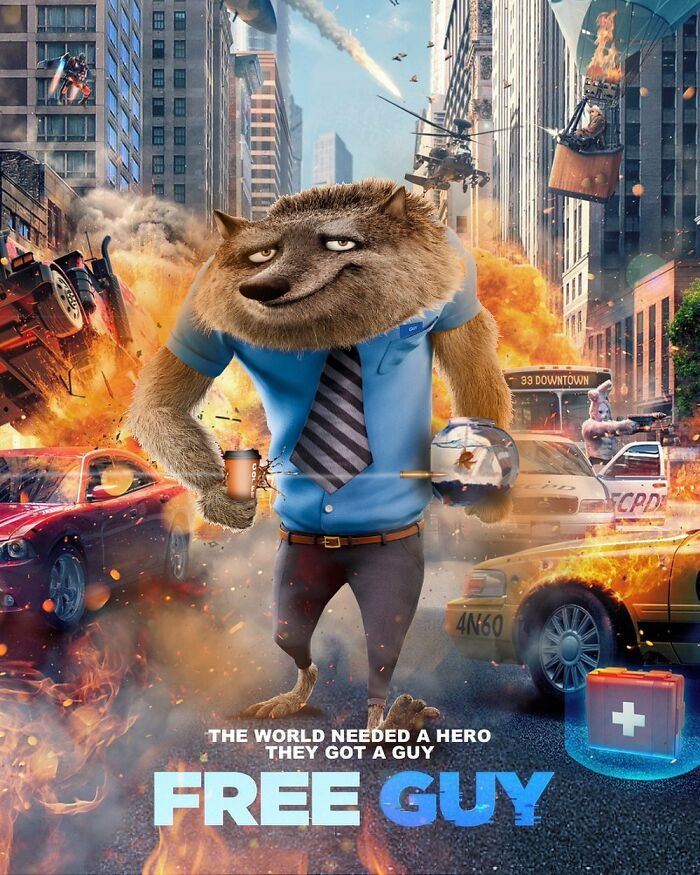 A Hungarian Designer Combines Characters From Different Movies In One Scene, Creating Very Funny Twists (66 New Pics)