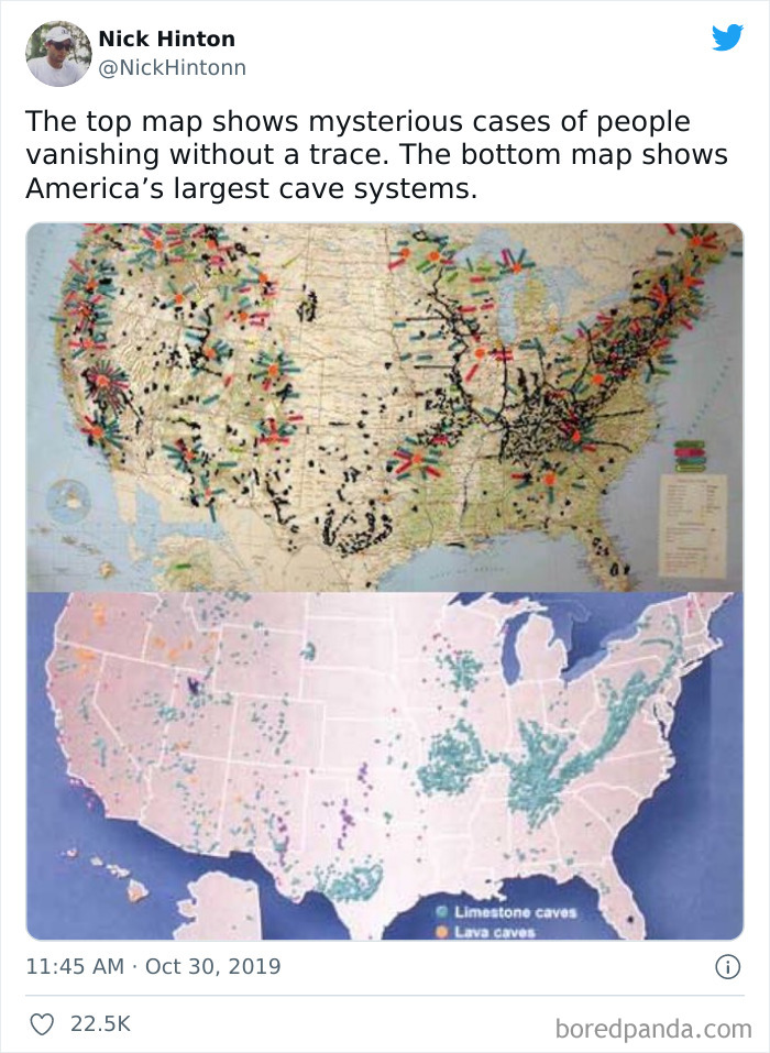 The Missing Persons Map Has A Frightening Similarity To The Cave Systems Map