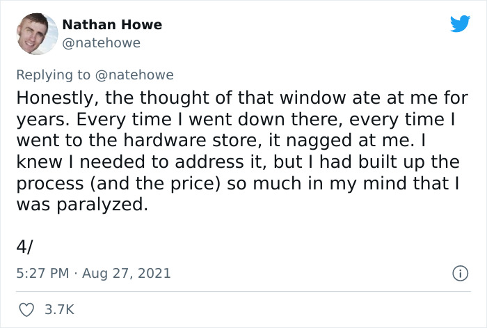 Man On Twitter Illustrates How Bad The Consequences Of Procrastination Are With His Broken-Window Story Man On Twitter Illustrates How Bad The Consequences Of Procrastination Are With His Broken-Window Story