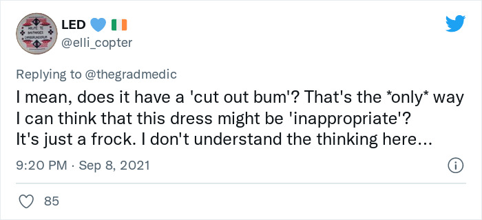 Med Student Was Penalized By Examiners For 'The Most Inappropriate Dress They Had Ever Seen' Med Student Was Penalized By Examiners For 'The Most Inappropriate Dress They Had Ever Seen'