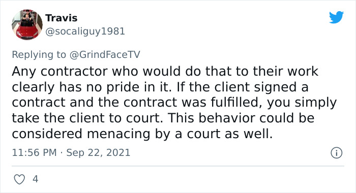 Customer Wouldn't Pay For Renovation So Contractor Destroys It All Customer Wouldn't Pay For Renovation So Contractor Destroys It All