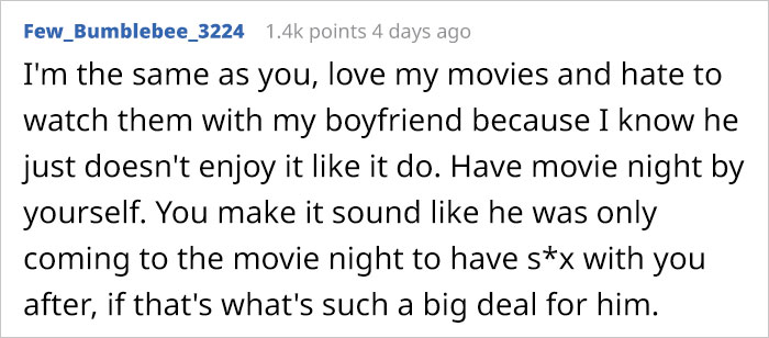 Woman Finally Snaps After Her BF Keeps Spoiling The Endings During Movie Night, Asks Who The Real A-Hole Is