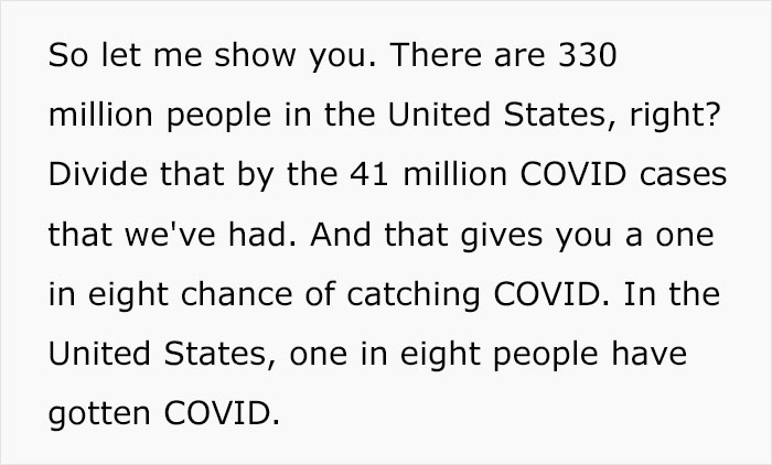 Mom Uses Math To School A Covid Skeptic On The Odds Of Surviving Covid With And Without A Vaccine Mom Uses Math To School A Covid Skeptic On The Odds Of Surviving Covid With And Without A Vaccine