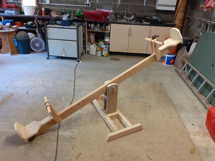 See-Saw For Granddaughter From Scrap Wood