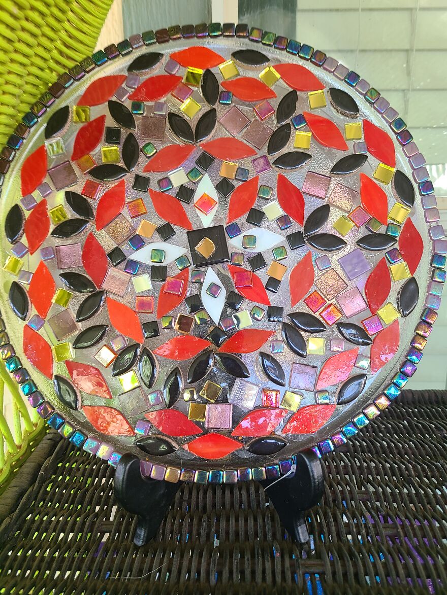 I Make Repurposed Plate Suncatchers (3 Pics)