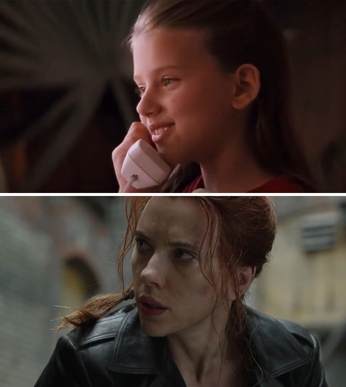 Scarlett Johansson then and now