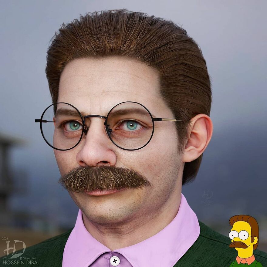 Ned Flanders From The Simpsons