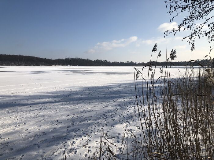 Frozen Lake, Kiekrz, Poland