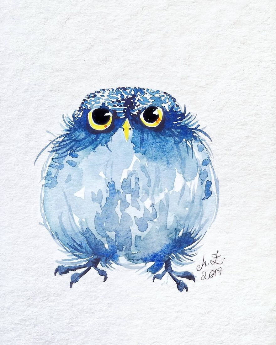 I Painted My First Owl 3 Years Ago, And Haven't Been Able To Stop Since (36 Pics)
