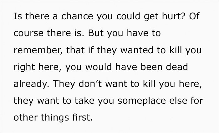 "By Flipping The Script, You're Becoming Their Worst Nightmare" - Man Is Going Viral On TikTok For Sharing Advice On How To Act When Being Kidnapped "By Flipping The Script, You're Becoming Their Worst Nightmare" - Man Is Going Viral On TikTok For Sharing Advice On How To Act When Being Kidnapped