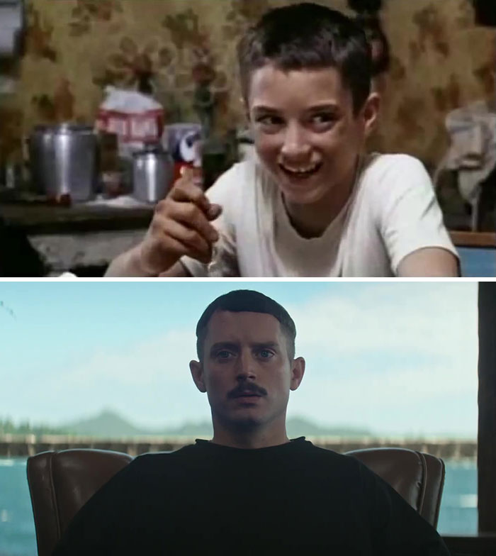 Elijah Wood then and now