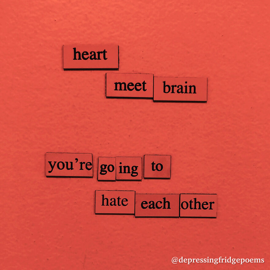 I Write Sad Fridge Magnet Poems To Bum Out My Friends